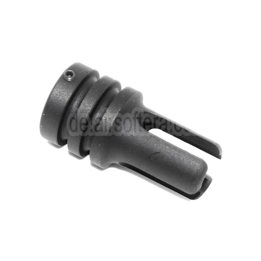 AirsoftEra 44mm AR15 601 Stil Mündungsfeuerdämpfer Geeignet für -14mm CCW Gegen den Uhrzeigersinn Lauf Gewehre Schwarz
