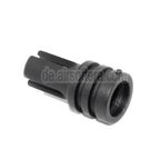 AirsoftEra 44mm AR15 601 Stil Mündungsfeuerdämpfer Geeignet für -14mm CCW Gegen den Uhrzeigersinn Lauf Gewehre Schwarz
