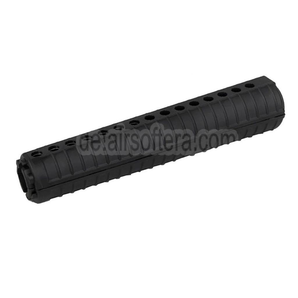 AirsoftEra 335mm M16A2 Stil Plastik Handschutz Geeignet für CYMA E&C Tokyo Marui M4 M16 Serie AEG Gewehre Schwarz