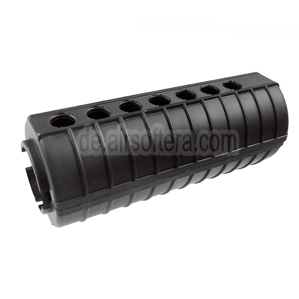 AirsoftEra 156mm M4A1 Stil Plastik Handschutz Geeignet für CYMA E&C Tokyo Marui M4 M16 Serie AEG Gewehre Schwarz