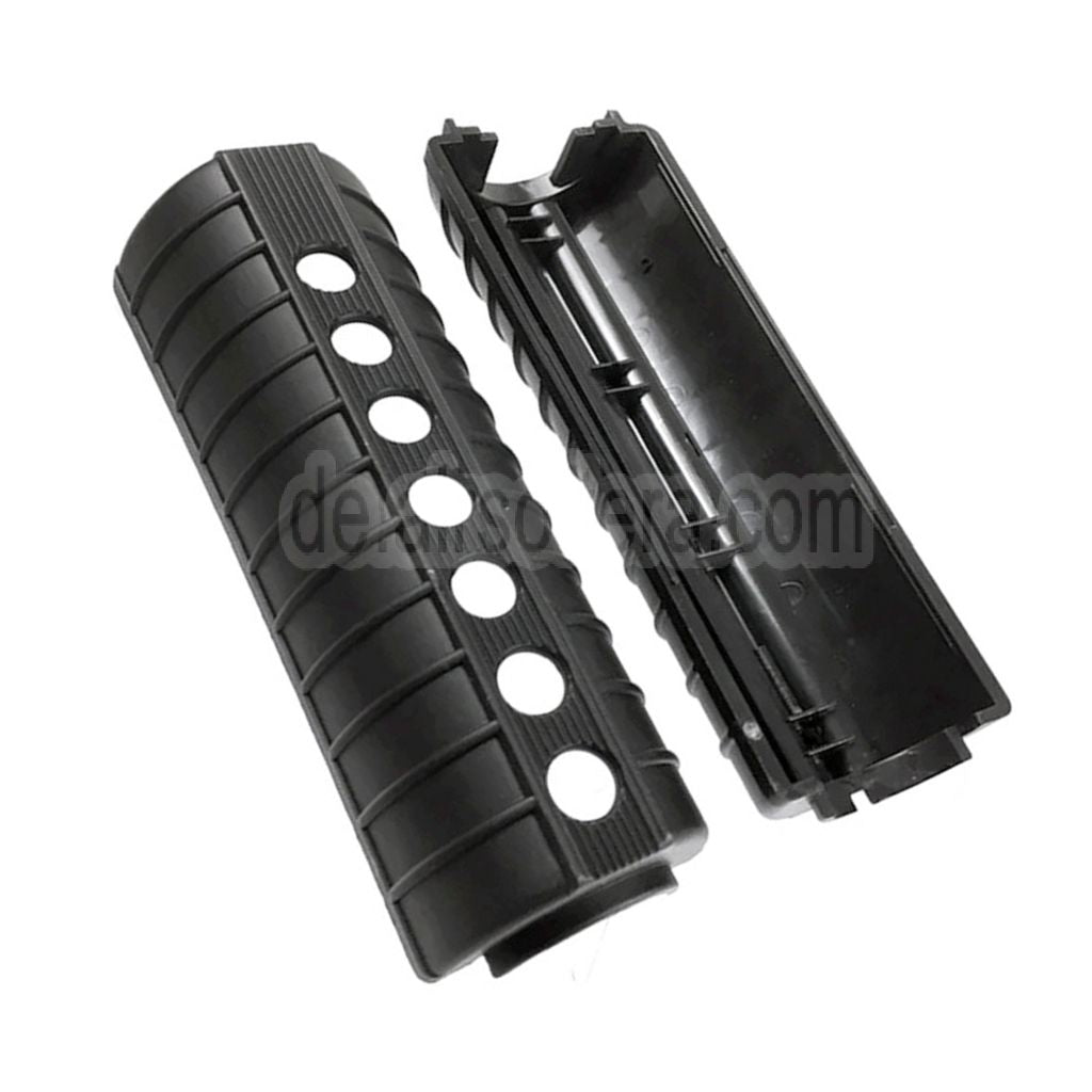 AirsoftEra 156mm M4A1 Stil Plastik Handschutz Geeignet für CYMA E&C Tokyo Marui M4 M16 Serie AEG Gewehre Schwarz