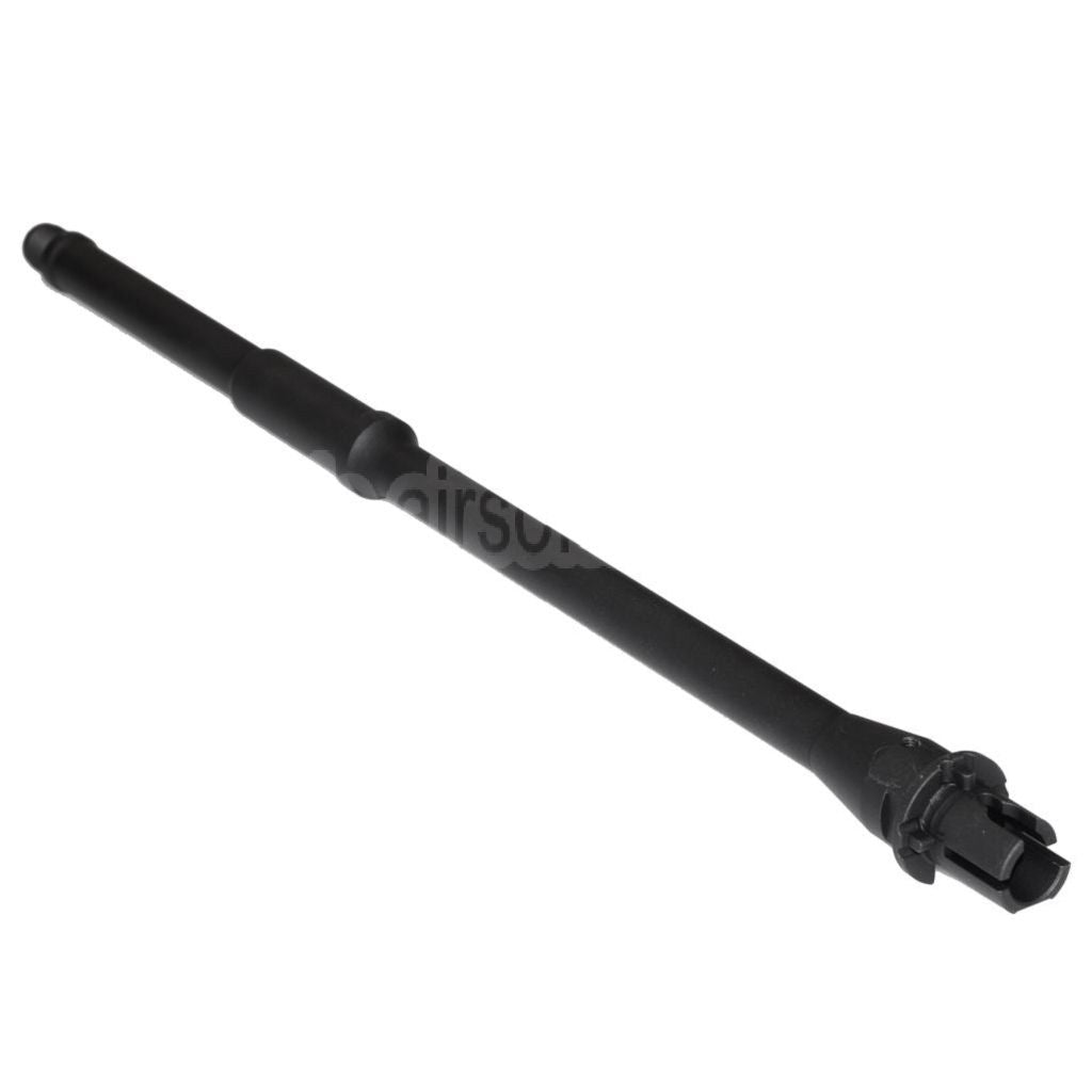 5KU 420mm 16 Zoll Aluminium Mid Length Außenlauf -14mm CCW Gegen den Uhrzeigersinn Geeignet für M4 M16 Serie AEG Gewehre Airsoft Schwarz