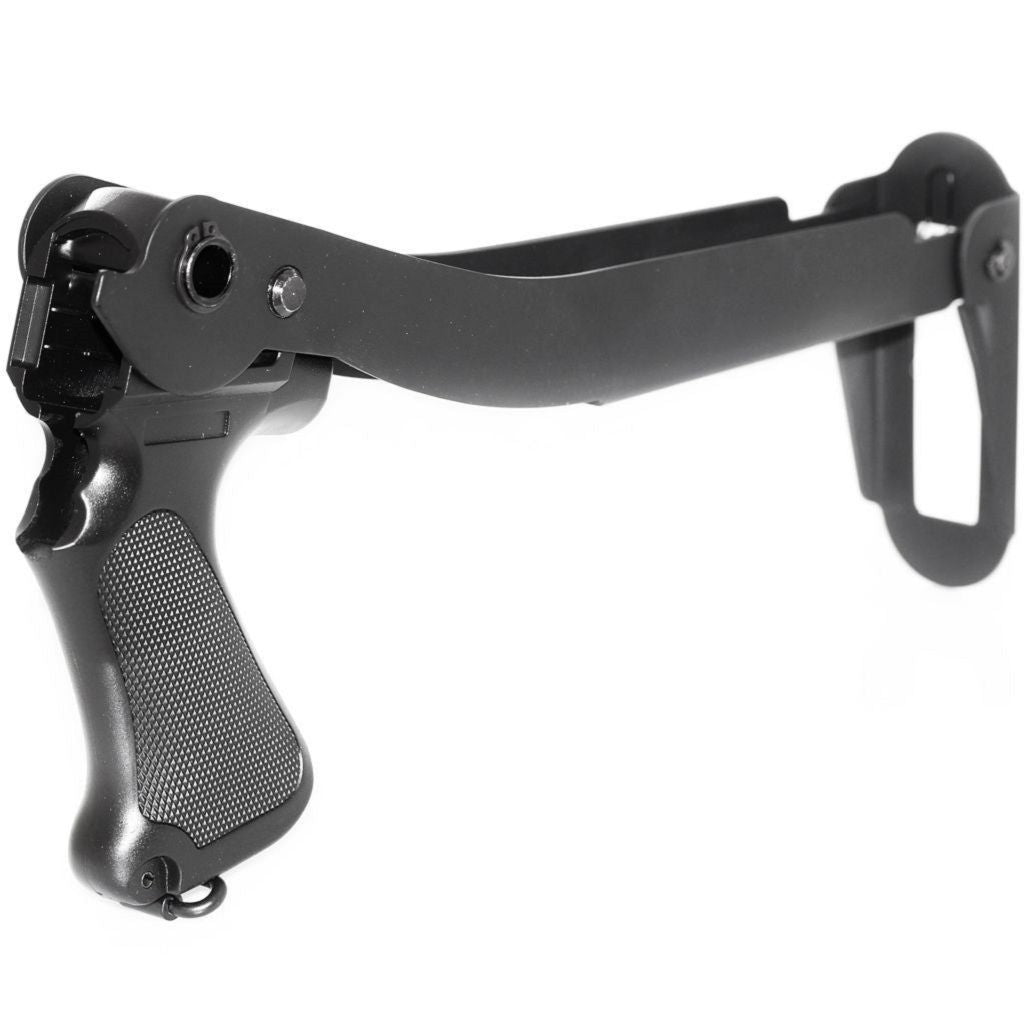 CYMA Metall Klappschaft mit Plastikgriff Geeignet für CYMA M870 Serie Schrotflinte Airsoft Schwarz