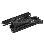 CYMA X47 Aluminum Obere Untere RIS RAS Handschutz Schienen System Geeignet für AK Serie AEG Gewehre Airsoft Schwarz