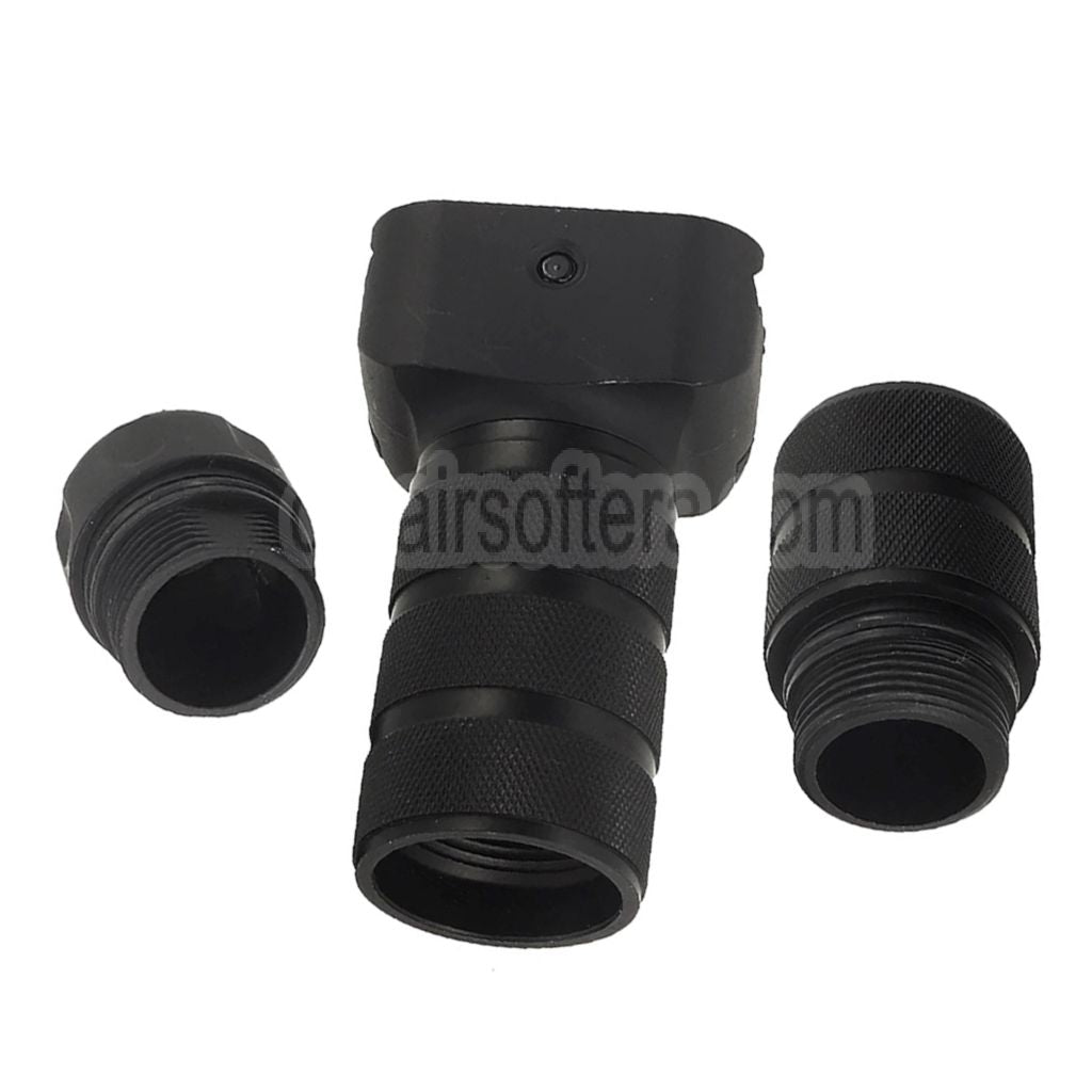 AirsoftEra Aluminium Troy Stil Modular Combat Vertikaler Griff Geeignet für 20mm Picatinny Schiene Schwarz