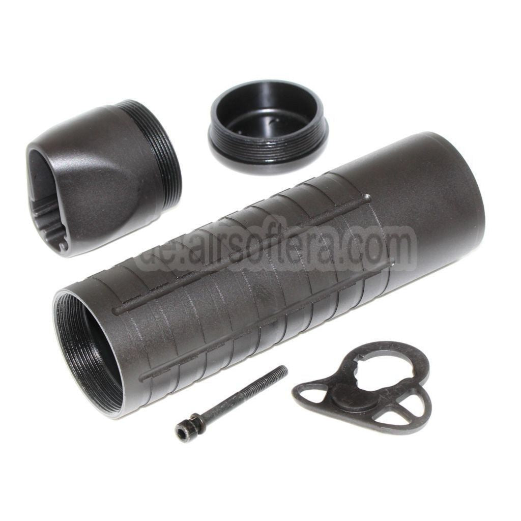 APS Patriot Rohr Schaft 218mm Geeignet für ASR106 M4 M16 Serie AEG Gewehre Airsoft Schwarz