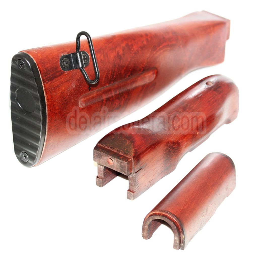 APS Handschutz und Schaftholz Kit Geeignet für APS Matrix D-Boys CYMA Golden Eagle JG Tokyo Marui AK74 Serie AEG Gewehre Airsoft