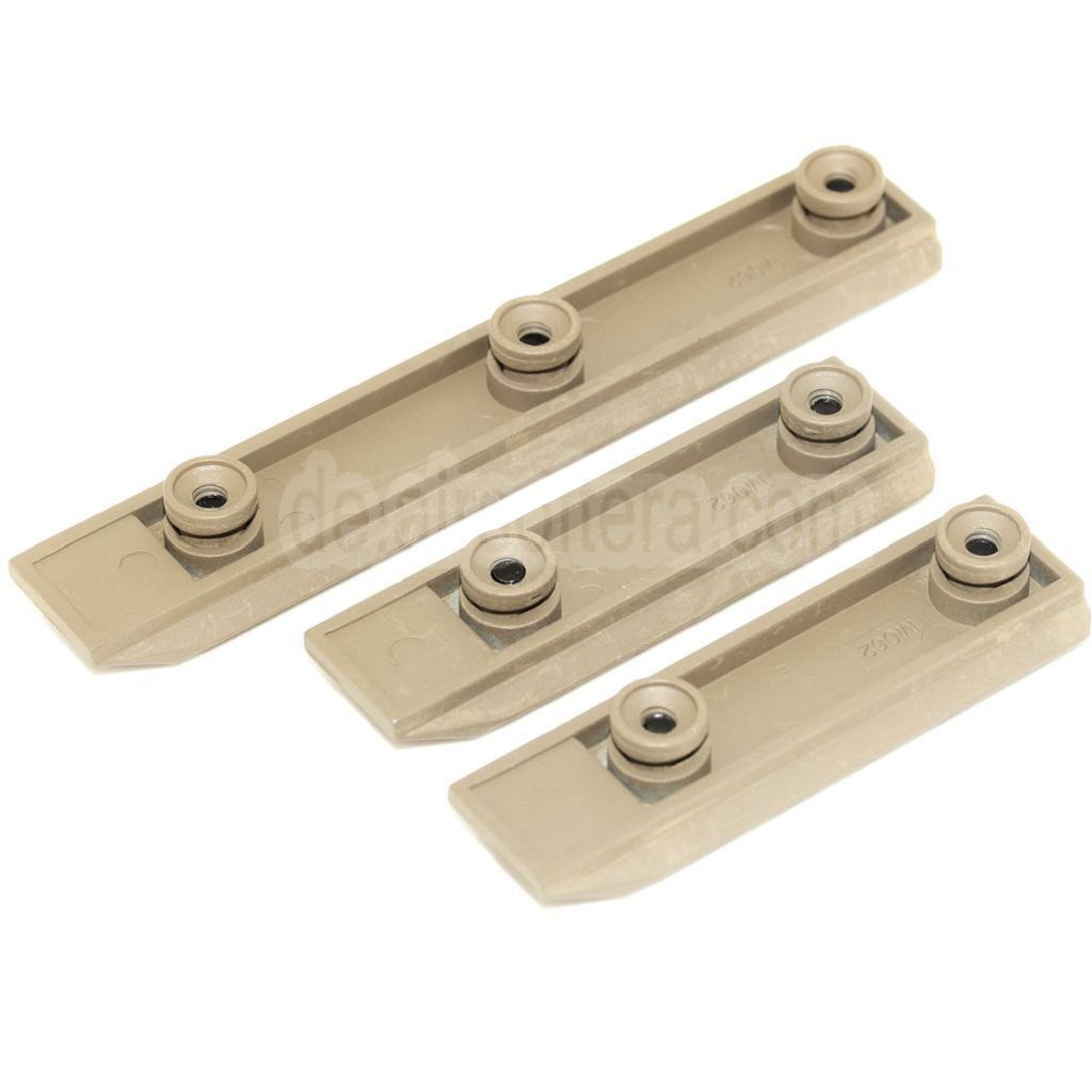 AirsoftEra 3pcs 67mm/67mm/102mm UXR4 Keymod Schienenset Tan