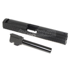APS Aluminum Schlitten mit Lauf Geeignet für ACP601 / Tokyo Marui G17 GBB Pistolen Airsoft Schwarz
