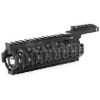 AirsoftEra 210mm CNC Aluminum RAS Keymod Handschutz Schienen System Geeignet für Tokyo Marui WA M4 M16 Serie Gewehre Schwarz