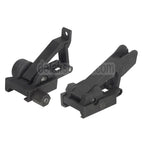 AirsoftEra Metall Mangone Hochklappen Korn Kimme Geeignet für 20mm Picatinny Schiene Gewehre