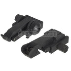 AirsoftEra Metall Mangone Hochklappen Korn Kimme Geeignet für 20mm Picatinny Schiene Gewehre
