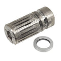 5KU Stainless Steel KAC PDW Stil TRIPLE TAP Mündungsbremse Mündungsfeuerdämpfer Geeignet für -14mm CCW Gegen den Uhrzeigersinn Lauf Gewehre Airsoft