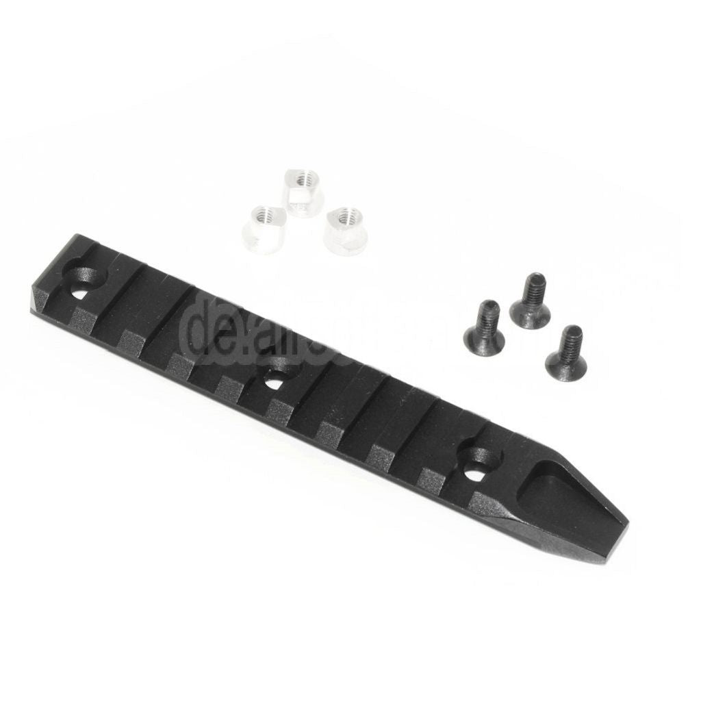 AirsoftEra 115mm 9-Slots Schienenpaneel Geeignet für URX RAS Handschutzsystem Schwarz