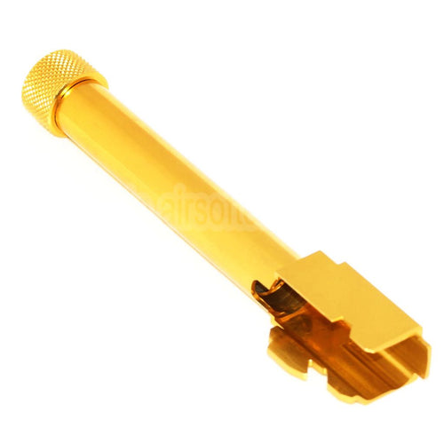 5KU CNC Aluminum Außen Lauf Typ 1 mit -14mm CCW Gewindeabdeckung gegen den Uhrzeigersinn Geeignet für Tokyo Marui G17 GBB Pistolen Airsoft