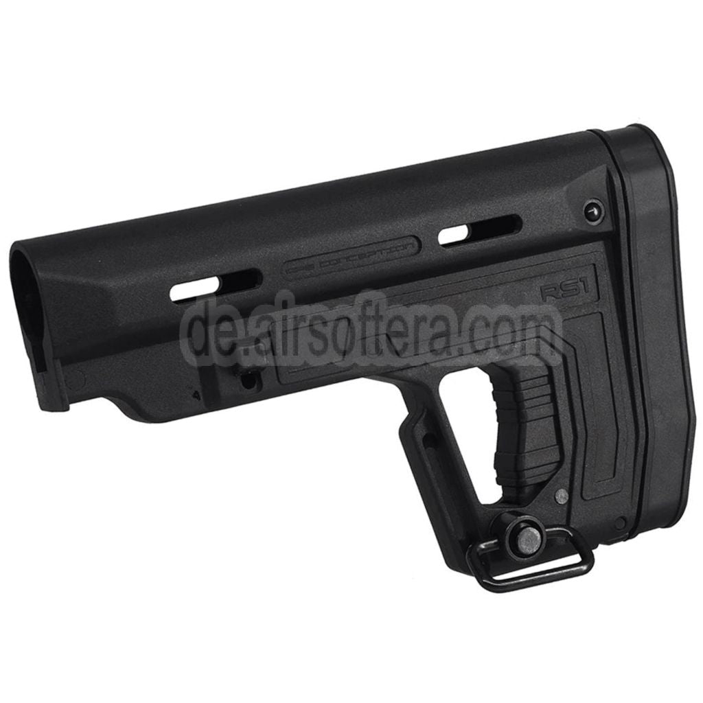APS Poly Fiber RS1 Typ 1 Gewehrschaft Geeignet für M4 M16 Serie AEG Gewehre Airsoft Schwarz