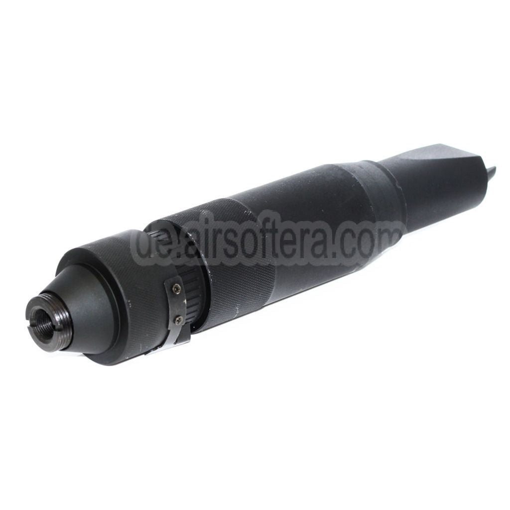 5KU PBS-4 Schalldämpfer Geeignet für -14mm CCW Gegen den Uhrzeigersinn Lauf AK Serie Gewehre Airsoft Schwarz