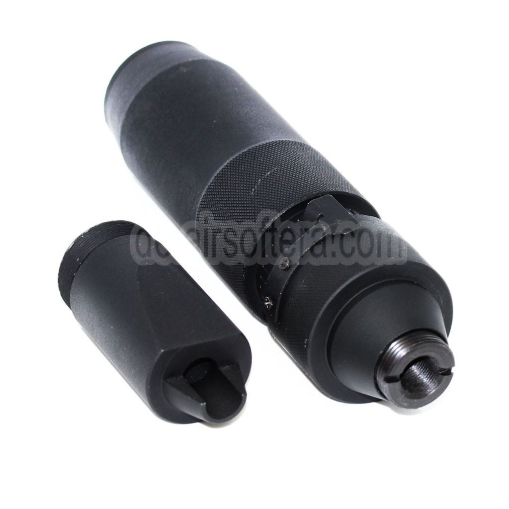 5KU PBS-4 Schalldämpfer Geeignet für -14mm CCW Gegen den Uhrzeigersinn Lauf AK Serie Gewehre Airsoft Schwarz