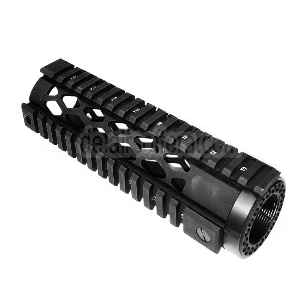 5KU Diamond Serie Karabiner RAS Handschutz Schienen System Geeignet für M4 M16 Serie AEG GBB Gewehre Airsoft Schwarz