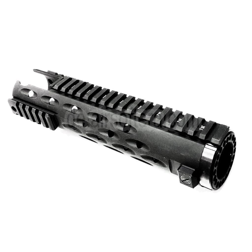 5KU 236mm TJ Competition Serie Handschutz Schienen System (Carbine CUTOUT) Geeignet für Tokyo Marui M4 M16 AEG Gewehre Airsoft Schwarz
