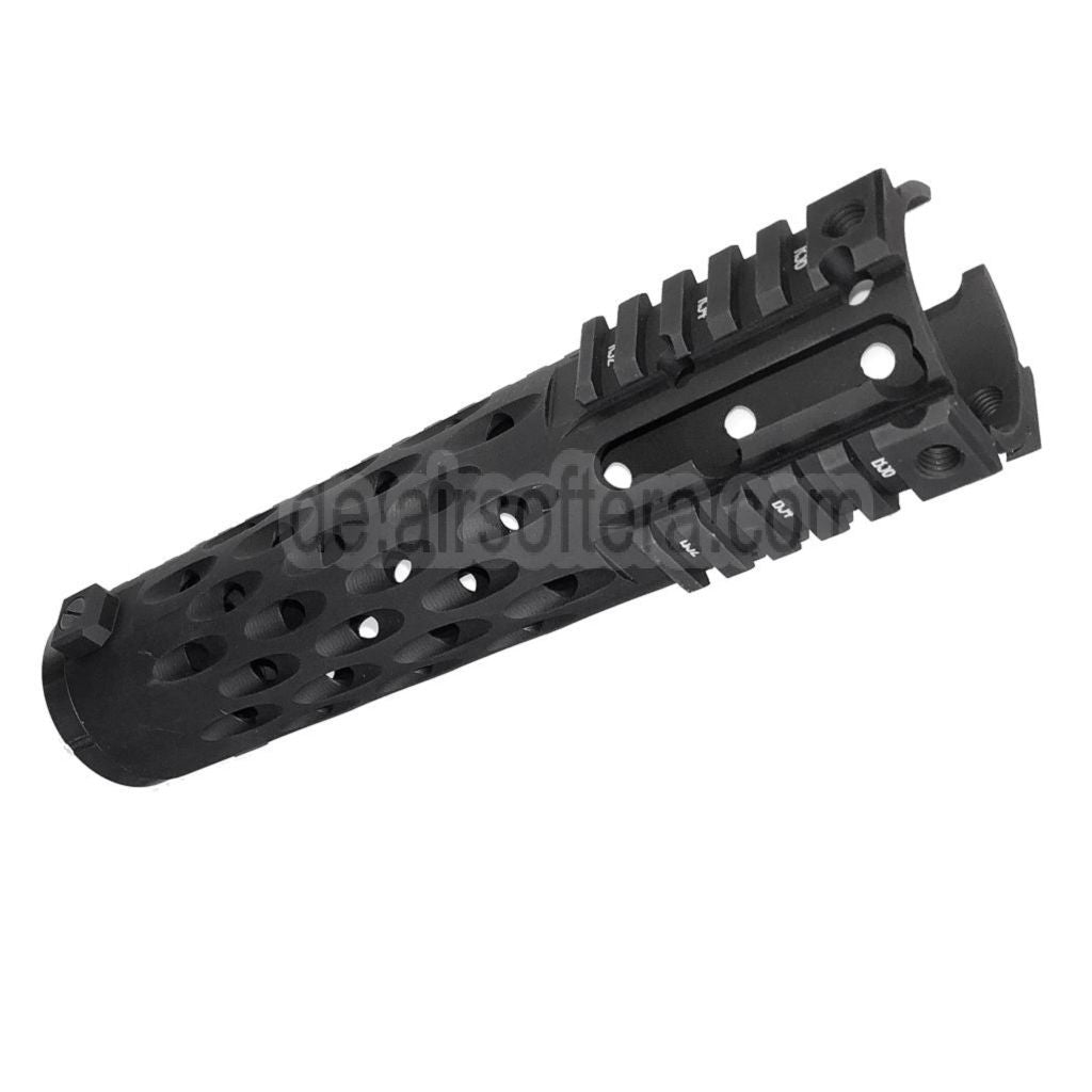 5KU 236mm TJ Competition Serie Handschutz Schienen System (Carbine CUTOUT) Geeignet für Tokyo Marui M4 M16 AEG Gewehre Airsoft Schwarz