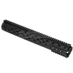5KU 380mm TJ Competition Stil Free Float Handschutz 4-Seiten Schienen System Geeignet für M4 M16 Serie AEG GBB Gewehre Airsoft Schwarz
