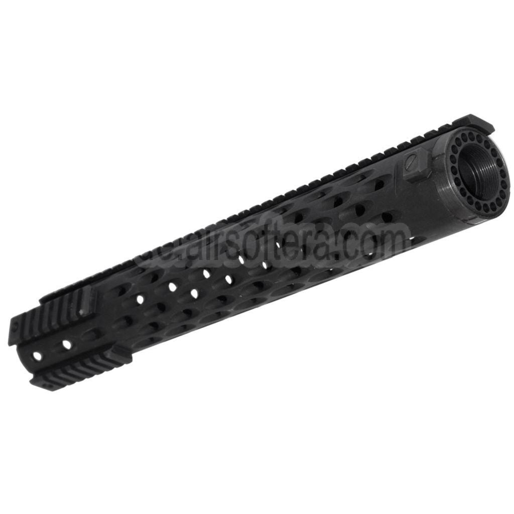 5KU 380mm TJ Competition Stil Free Float Handschutz 4-Seiten Schienen System Geeignet für M4 M16 Serie AEG GBB Gewehre Airsoft Schwarz