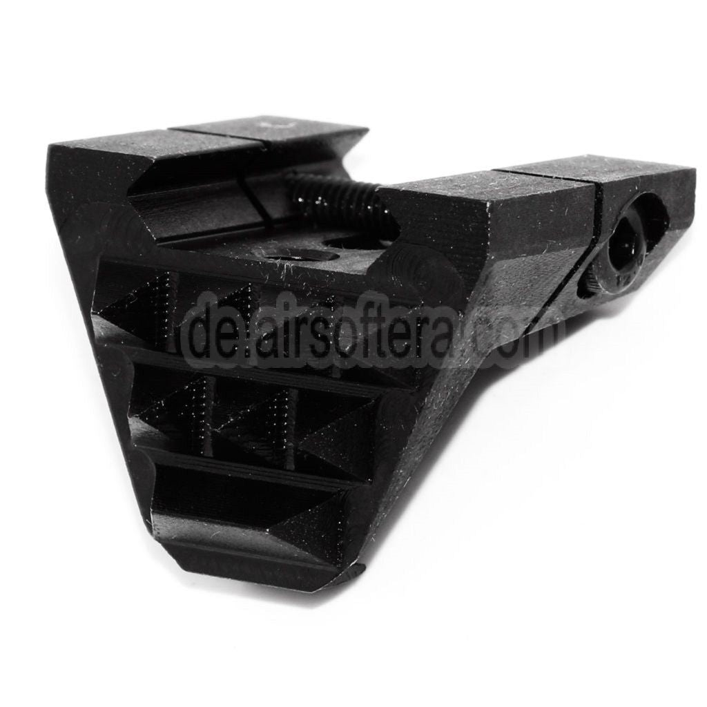 5KU Metall Schlag Handstopper mit hinterem Haken Geeignet für jede 20mm Picatinny Schiene Schwarz