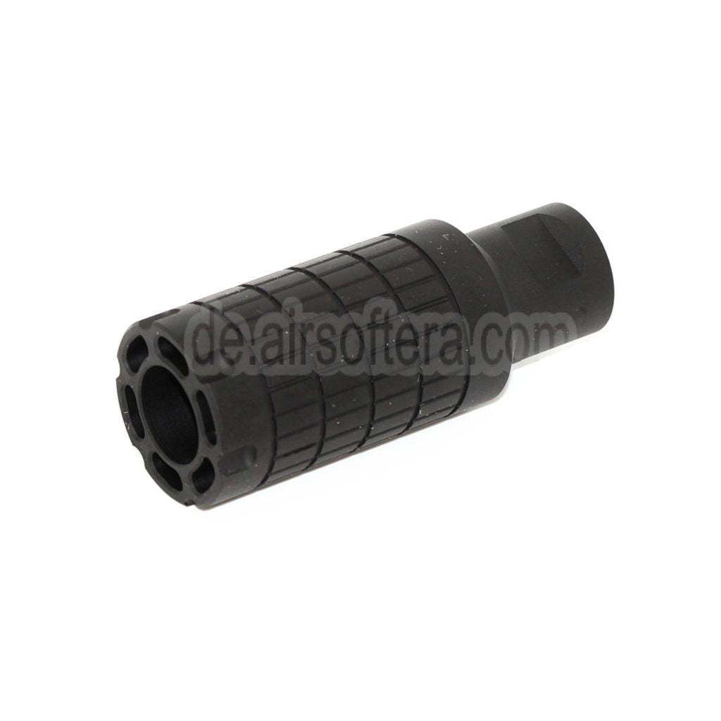 5KU 5KU Linear Compensator Mündungsfeuerdämpfer GEN-II Geeignet für -14mm CCW Gegen den Uhrzeigersinn Lauf Gewehre Airsoft Schwarz