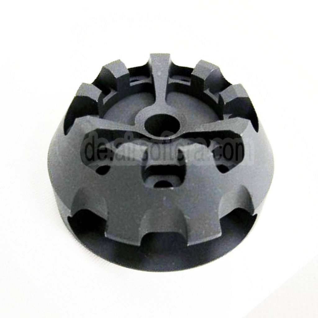 5KU Aluminum Cookie Cutter Comp Mündungsfeuerdämpfer Geeignet für -14mm CCW Gegen den Uhrzeigersinn Lauf Gewehre Airsoft Schwarz