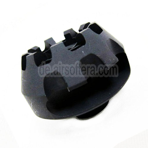 5KU Aluminum Cookie Cutter Comp Mündungsfeuerdämpfer Geeignet für -14mm CCW Gegen den Uhrzeigersinn Lauf Gewehre Airsoft Schwarz
