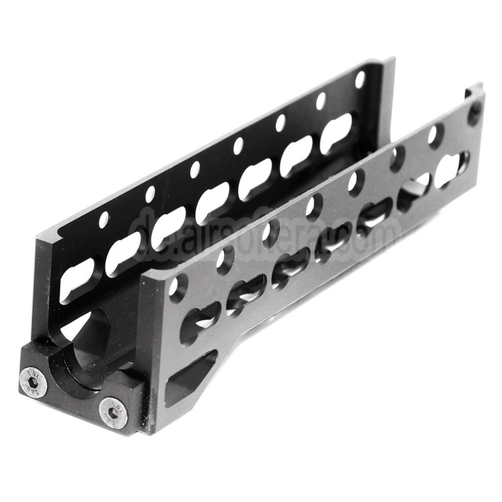 5KU 155mm Alfa Untere Handschutz Schienen System Geeignet für GHK LCT INOKASU D-BOYS Tokyo Marui AK Serie AEG Gewehre Airsoft Schwarz