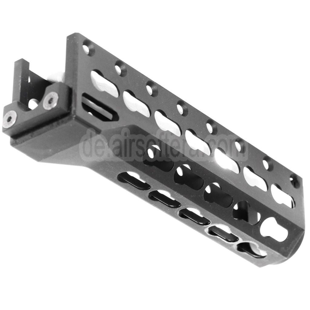 5KU 155mm Alfa Untere Handschutz Schienen System Geeignet für GHK LCT INOKASU D-BOYS Tokyo Marui AK Serie AEG Gewehre Airsoft Schwarz