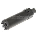 5KU Socom Mini Monster QD Schalldämpfer mit Mündungsfeuerdämpfer Geeignet für -14mm CCW Gegen den Uhrzeigersinn Lauf Gewehre Airsoft Schwarz