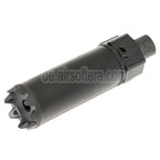 5KU Socom Mini Monster QD Schalldämpfer mit Mündungsfeuerdämpfer Geeignet für -14mm CCW Gegen den Uhrzeigersinn Lauf Gewehre Airsoft Schwarz