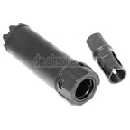 5KU Socom Mini Monster QD Schalldämpfer mit Mündungsfeuerdämpfer Geeignet für -14mm CCW Gegen den Uhrzeigersinn Lauf Gewehre Airsoft Schwarz