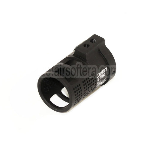 5KU Aluminum CAGE Blast Diverter Mündungsfeuerdämpfer Geeignet für -14mm CCW Gegen den Uhrzeigersinn Lauf Gewehre Airsoft Schwarz