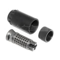 5KU 7.62 Taper Mount Flash Comp und Blast Shield Mündungsfeuerdämpfer Geeignet für -14mm CCW Gegen den Uhrzeigersinn Lauf Gewehre Airsoft Schwarz
