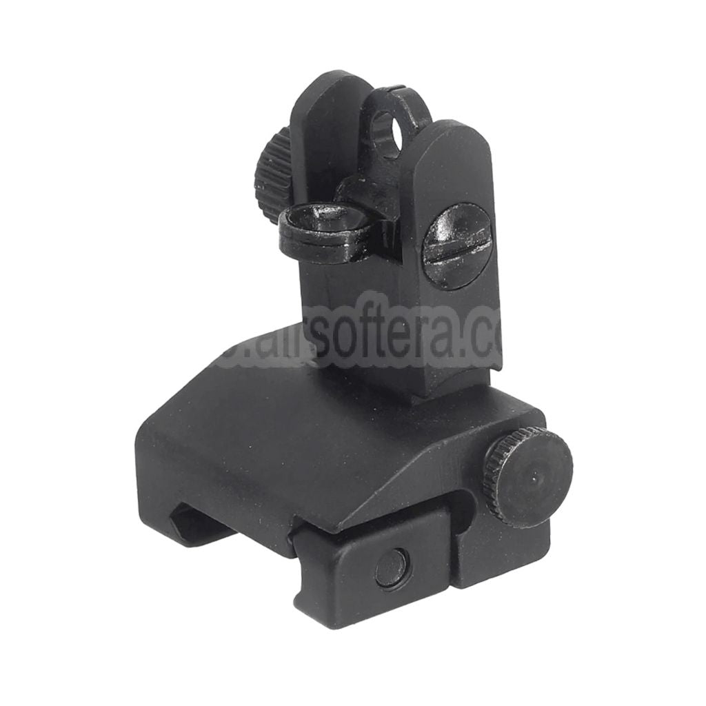 AirsoftEra Metall Legierung Hochklappen Kimme Geeignet für 20mm Picatinny Schiene Gewehre