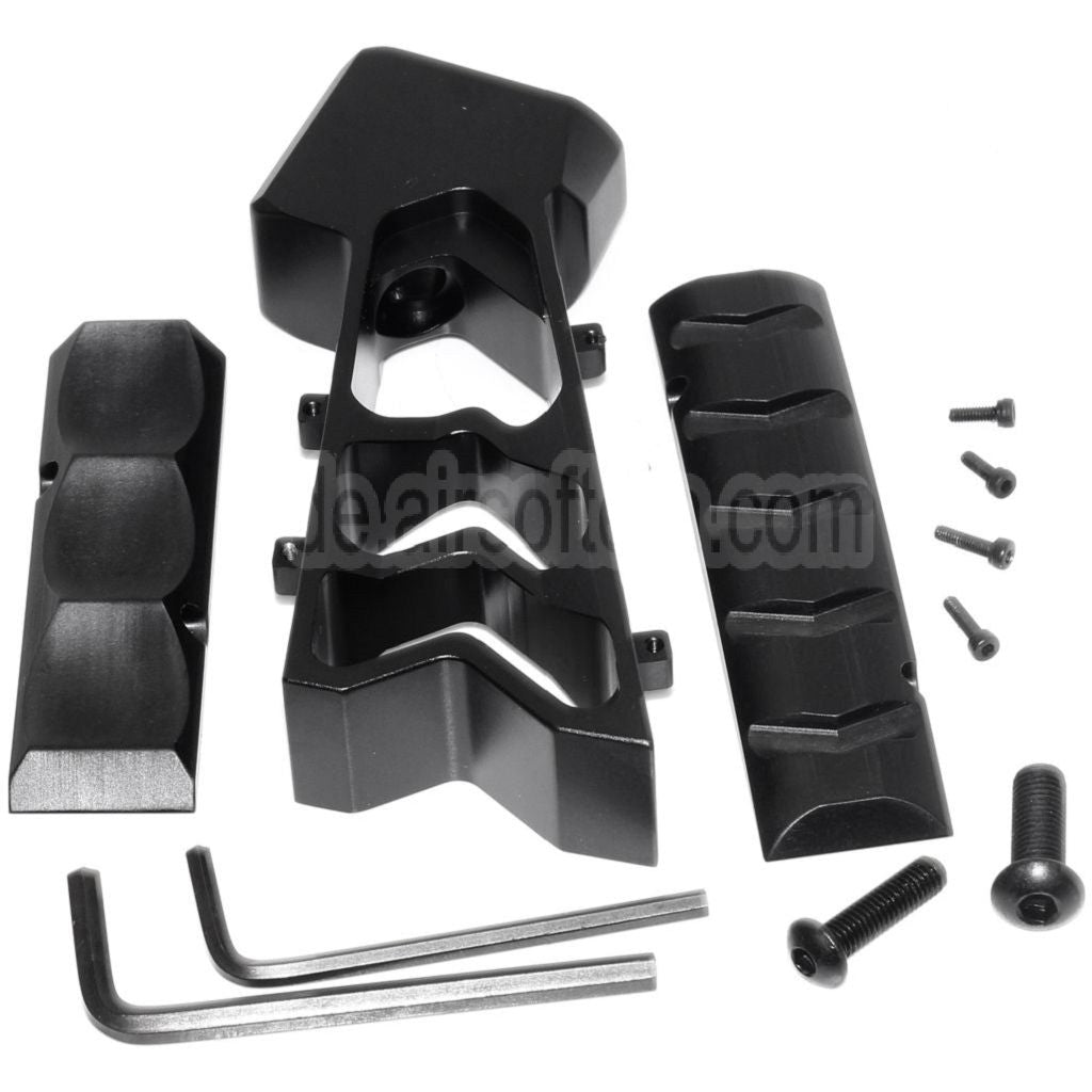 5KU CNC Aluminum MOD Griff Geeignet für WE VFC GHK Tokyo Marui WA M4 Serie GBB Gewehre Airsoft Schwarz