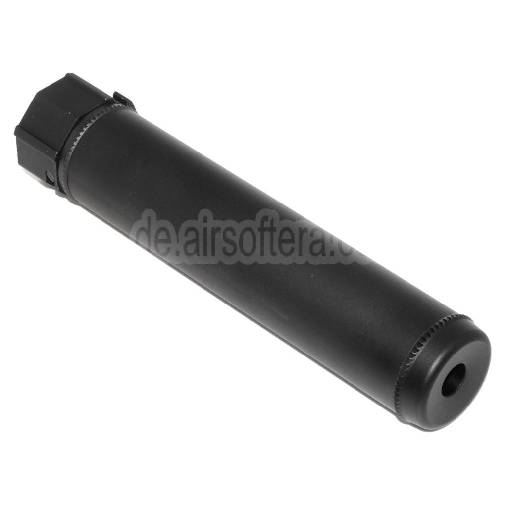 5KU 193mm SOCOM556 AR QD Schalldämpfer A mit Mündungsfeuerdämpfer Geeignet für -14mm CCW Gegen den Uhrzeigersinn Lauf Gewehre Airsoft Schwarz