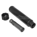 5KU 193mm SOCOM556 AR QD Schalldämpfer A mit Mündungsfeuerdämpfer Geeignet für -14mm CCW Gegen den Uhrzeigersinn Lauf Gewehre Airsoft Schwarz