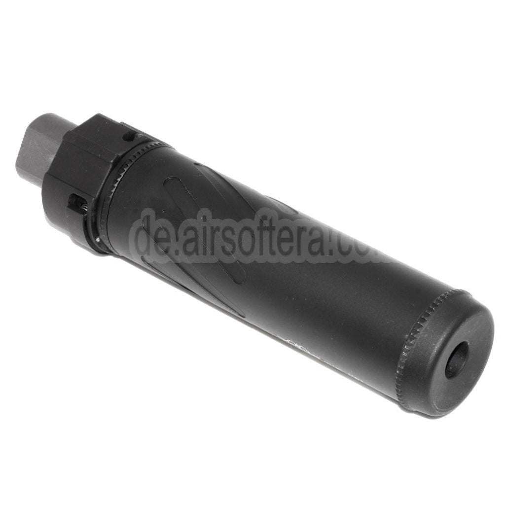 5KU 153mm/173mm SOCOM556 RC QD Schalldämpfer mit Mündungsfeuerdämpfer Geeignet für -14mm CCW Gegen den Uhrzeigersinn Lauf Gewehre Airsoft Schwarz