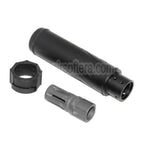 5KU 153mm/173mm SOCOM556 RC QD Schalldämpfer mit Mündungsfeuerdämpfer Geeignet für -14mm CCW Gegen den Uhrzeigersinn Lauf Gewehre Airsoft Schwarz