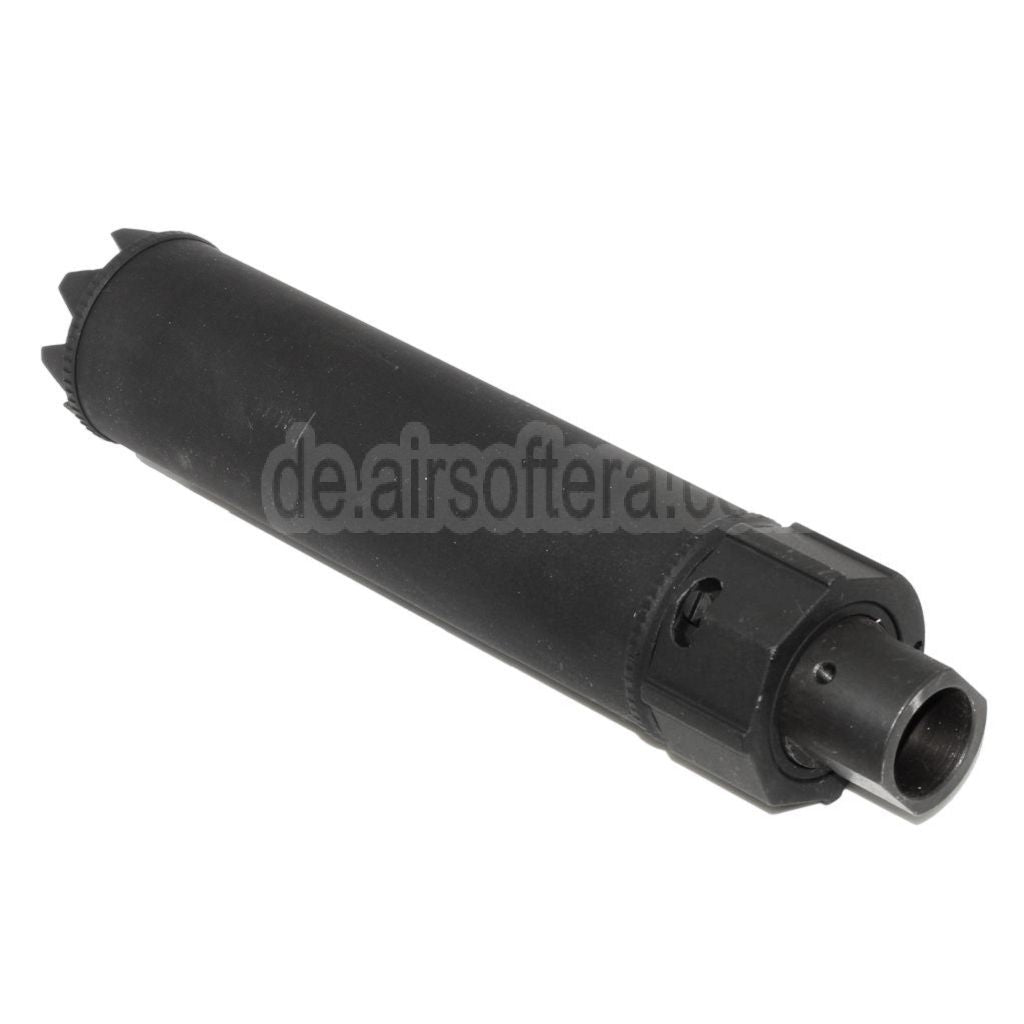 5KU 170mm/191mm SOCOM MG Monster QD Schalldämpfer mit Mündungsfeuerdämpfer Geeignet für -14mm CCW Gegen den Uhrzeigersinn Lauf Gewehre Airsoft Schwarz