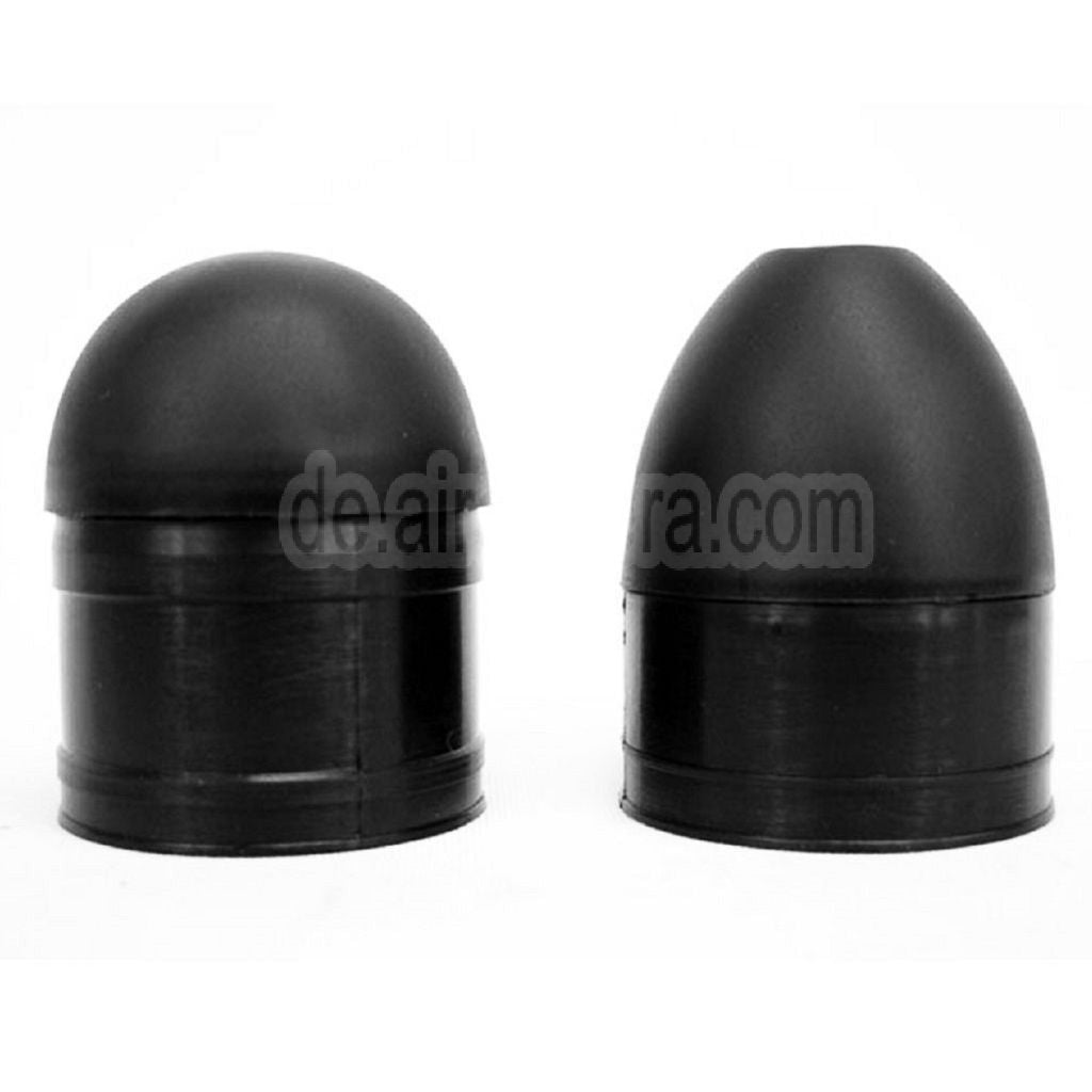 5KU 12 Stück Ersatz Gummigeschoss Granatenkopf Geeignet für 40mm Patronengehäuse Schwarz