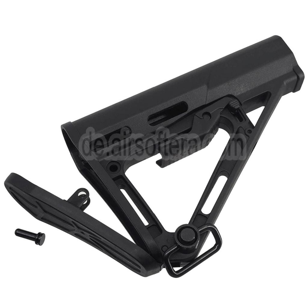 APS RS-3 Einziehbar Schaft geeignet für M4 M16 Serie AEG Gewehre Airsoft Schwarz