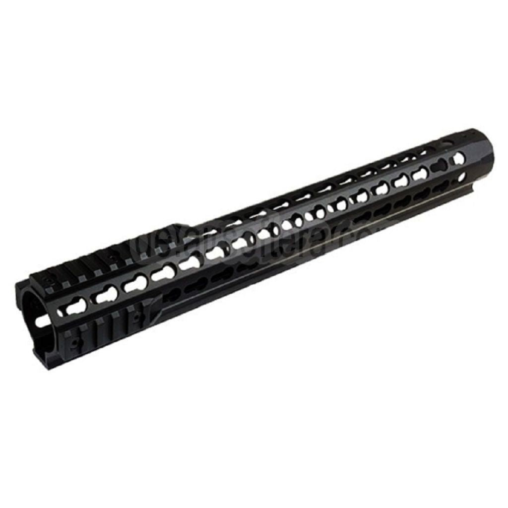 CYMA Aluminum URX4 14.5 Zoll 380mm Keymod Handschutz Schienen System Geeignet für Tokyo Marui APS CYMA M4 M16 Serie AEG Gewehre Airsoft Schwarz