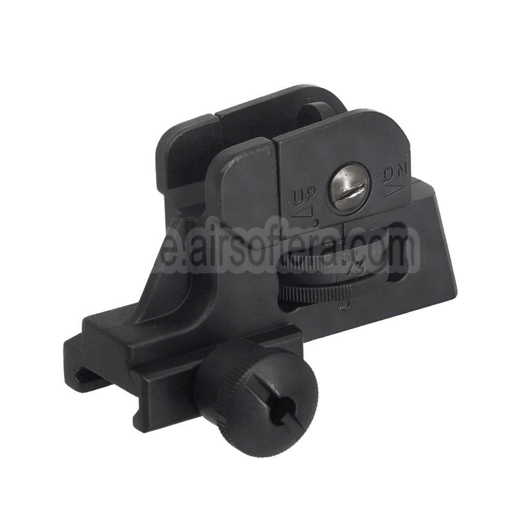 AirsoftEra Metall Legierung CQB LMT Rear Sight Geeignet für 20mm Picatinny Schiene Gewehre