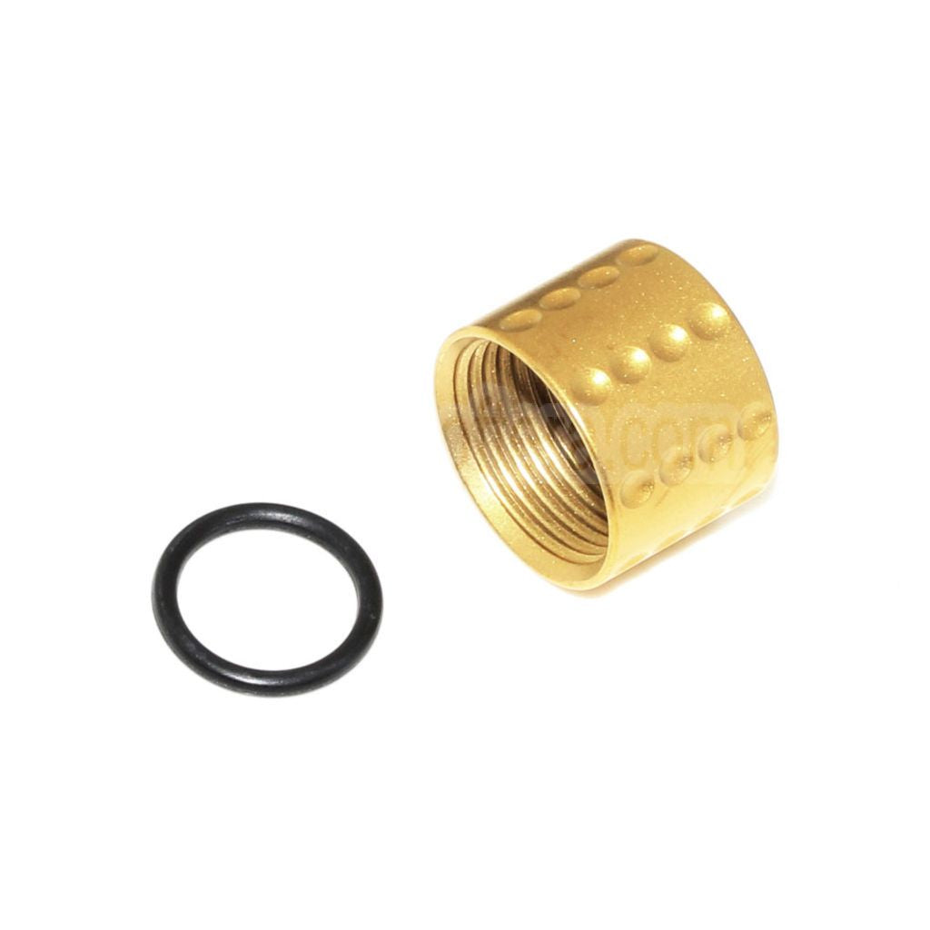 5KU Spots Knurled Laufgewinde Schutzabdeckung -14mm CCW gegen den Uhrzeigersinn Geeignet für Tokyo Marui G17 GBB Pistolen Airsoft